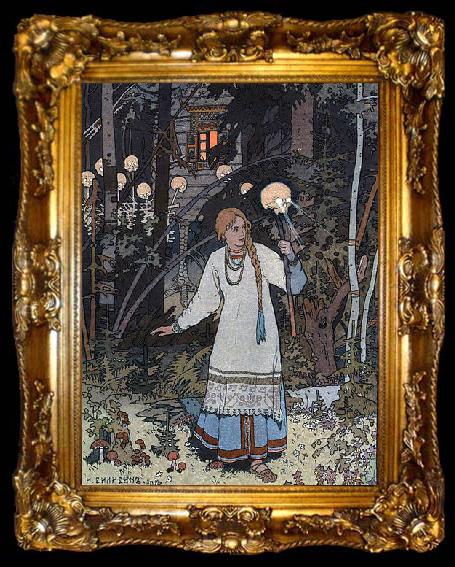 framed  Ivan Bilibin Vasilisa the Beautiful 1899, ta009-2